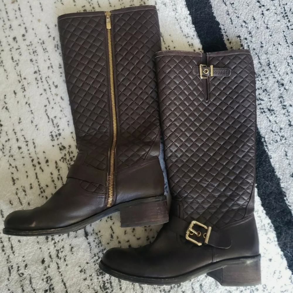 Calf Length Brown Boots size 8.5